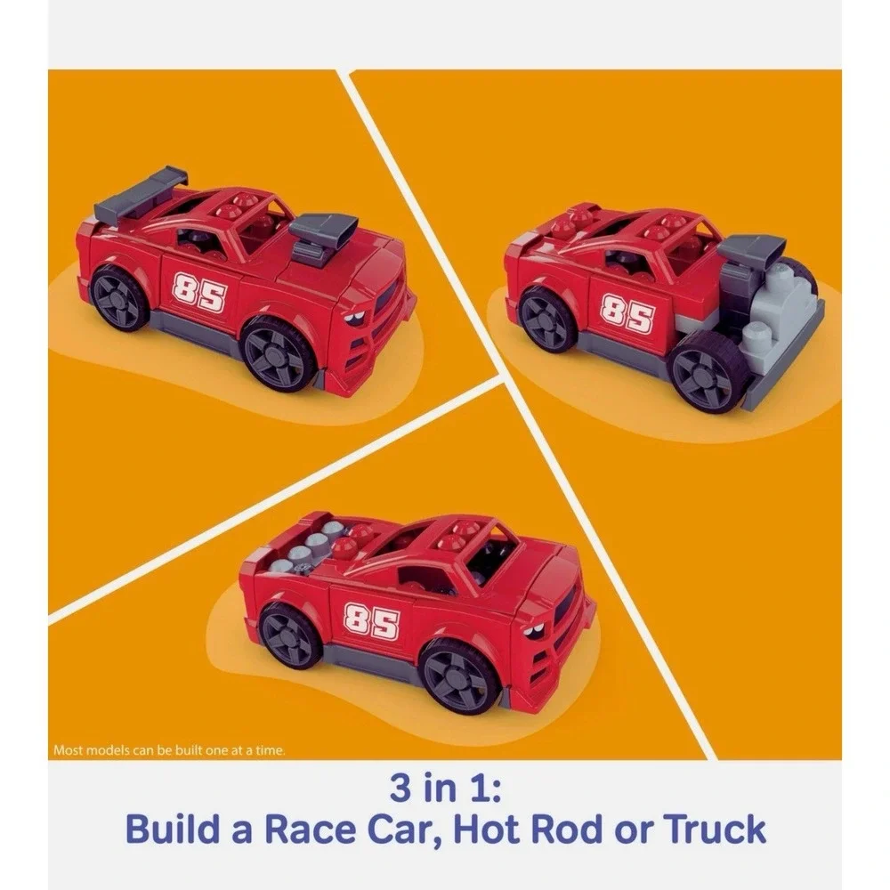 Mega Blocks Lego Transform Car Kids Toddler‎ Build Roll Play